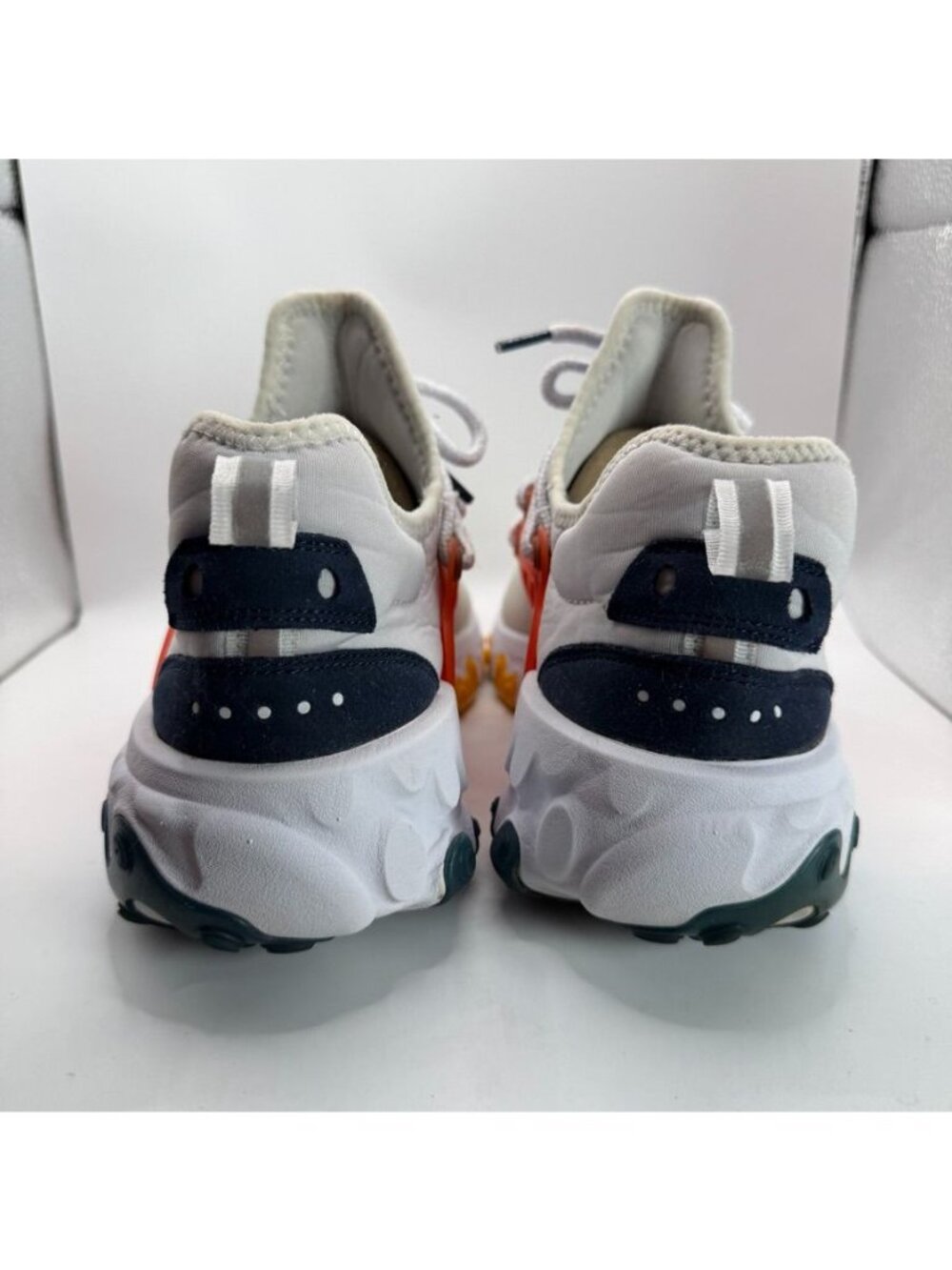 Nike React Presto Breezy Thursday White Orange Blue Mens Running Shoes Size 9.5 - Picture 5 of 8